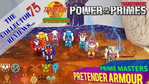Transformers Power Of The Primes PRIME MASTERS w/ PRETENDER ARMOUR Review