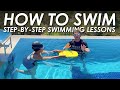 How to learn swimming for beginner triathletes  pamela learns how to swim faster in 2 days