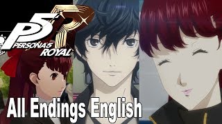 Persona 5 Royal - All Endings English Audio (New True Ending, New Good Ending, All Original Endings)