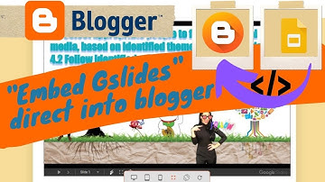 How to embed a google slide into blogger.com | another embed example