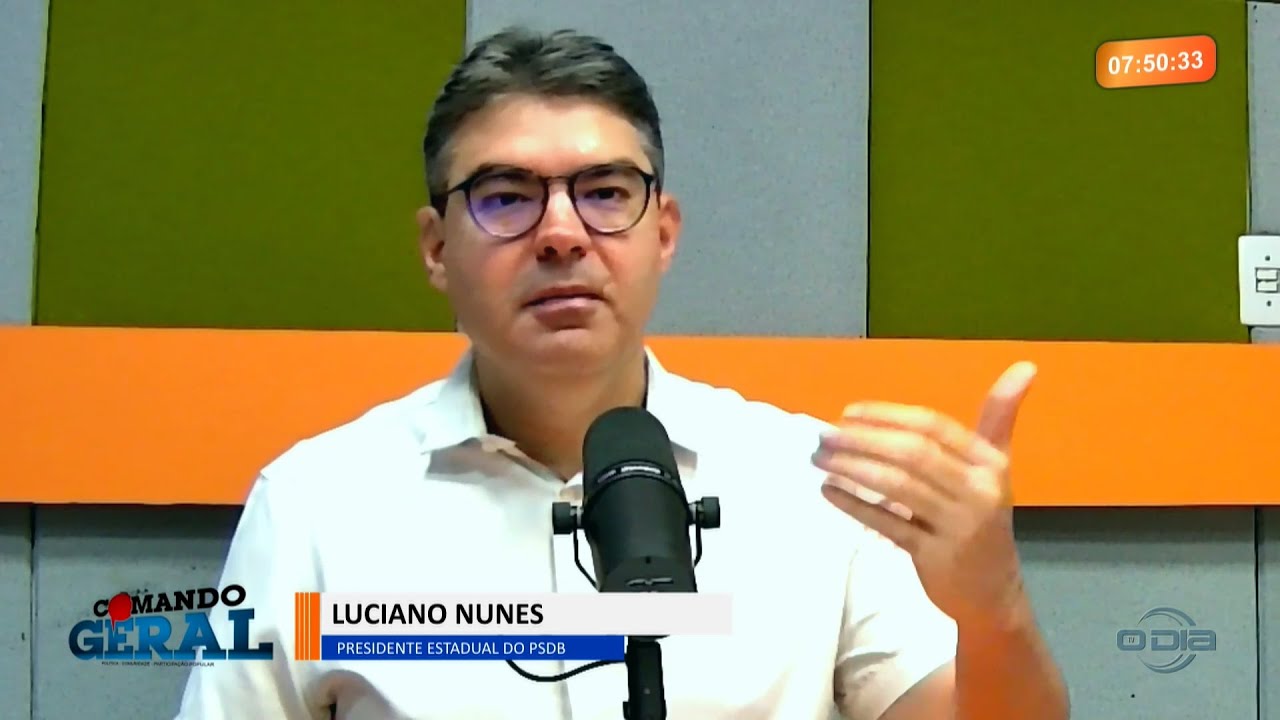 Entrevista com Luciano Nunes (PSDB) no programa Comando Geral 04 10 2023