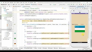 Spinner in Android Studio with Java