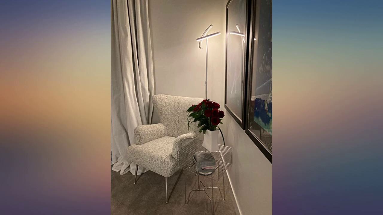 mDesign Modern Farmhouse Side//End Table Metal Grid Design Open