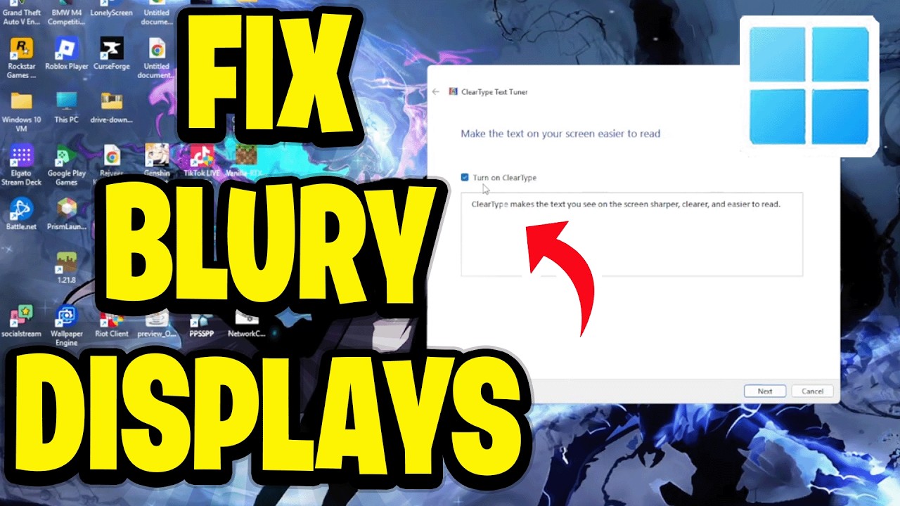 How To Fix Blurry Display / Fonts / Wallpaper In Windows 11 - YouTube