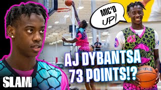 AJ Dybantsa WENT OFF FOR 73 POINTS‼️ SLAM Mic'd Up 🎤