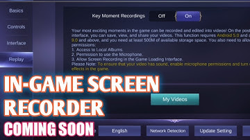 New Feature - In game Screen Recorder | No Need For Apps || Mobile Legends
