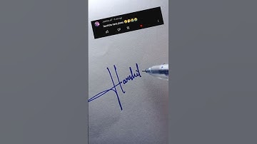 HARSHITHA name signature ✨ #viral #shortaday #shorts