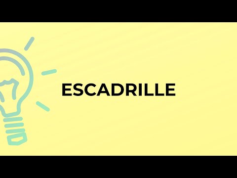 What is the meaning of the word ESCADRILLE?