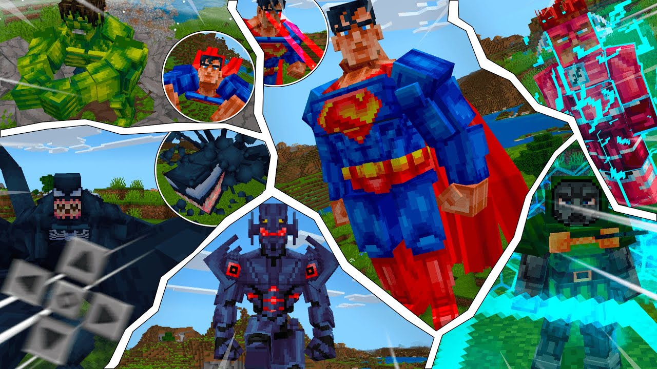 ESSA PODE SER A MELHOR ADDON de HEROIS do MINECRAFT PE! 1.21.94 - YouTube