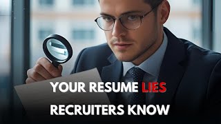 Details Exposed 🤫: The Resume Lie You Still Believe (Recruiters Spill The Truth & AI Reveals All!) Guide