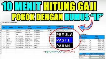 Cara Otomatis Menghitung Gaji Pokok di Excel Menggunakan Rumus IF Mudah dan Cepat