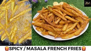 Spicy  masala prench fries  home made recipe delicious  @ZMbeautycookingTips