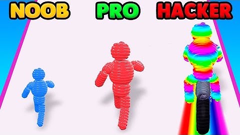 ✅  NOOB vs PRO vs HACKER in Rope Man