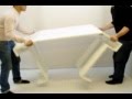 white trans furniture coffee table