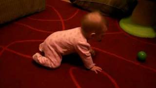 Madison Ava Reeves crawling for the first time!