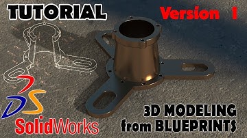 Solidworks Tutorials 3d Modeling From Blueprints IN 3 WAYS | Best Solidworks Tutorial - Version 1