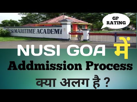 What is the different admission process in Nusi Goa Maritime Academy || #nusi #nusigoa #addmision