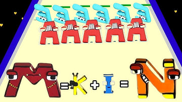 Merge Alphabet Letter run game max level part 01 #mergealphabetlorerun