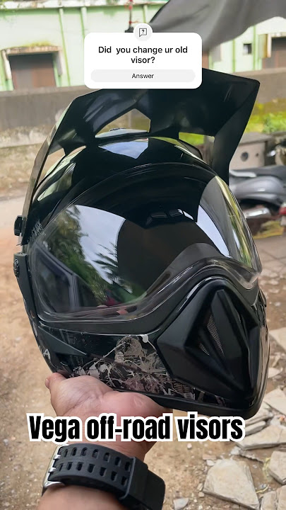 Vega helmet off-roading /visor only #vega #visor #helmet #black #amazon