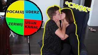 MYSTERY WHEEL CHALLENGE WITH GIRLFRIEND!  (1 Spin = 1 Dare)