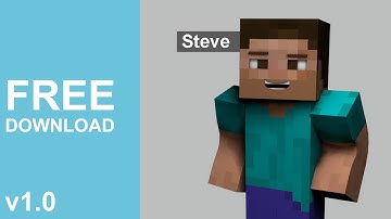 C4D Steve Rig Minecraft - FREE Download conso.me