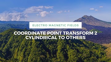 electromagnetic fields-coordinate point transform-cylindrical to rectangular and spherical point t/f