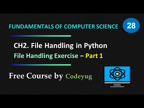 NCERT 12th Computer Science | File Handling in Python Exercise | File ...