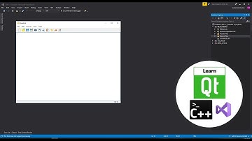 visual c++ Qt 08: Text Editor Example part 1