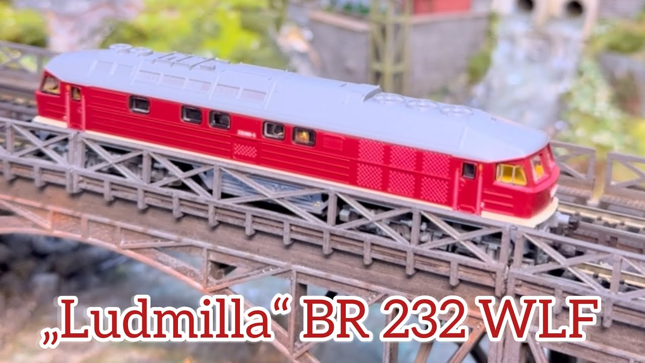 Diesellok BR232 WLF Ludmilla - Brawa 16037 N Digital & Sound, Fahrvideo 