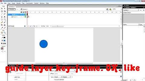 How To Create An Animation Using Guide Layers In Flash 8