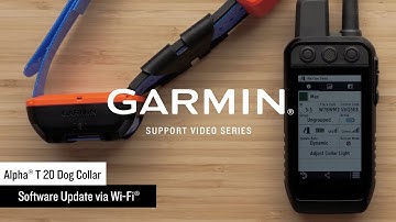 Garmin Support | Alpha® T 20 Dog Collar | Updating via Wi-Fi®
