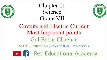 Class 7 Science Chapter 11 Circuits and Electric Current | 8 Most important Points for PST & JEST