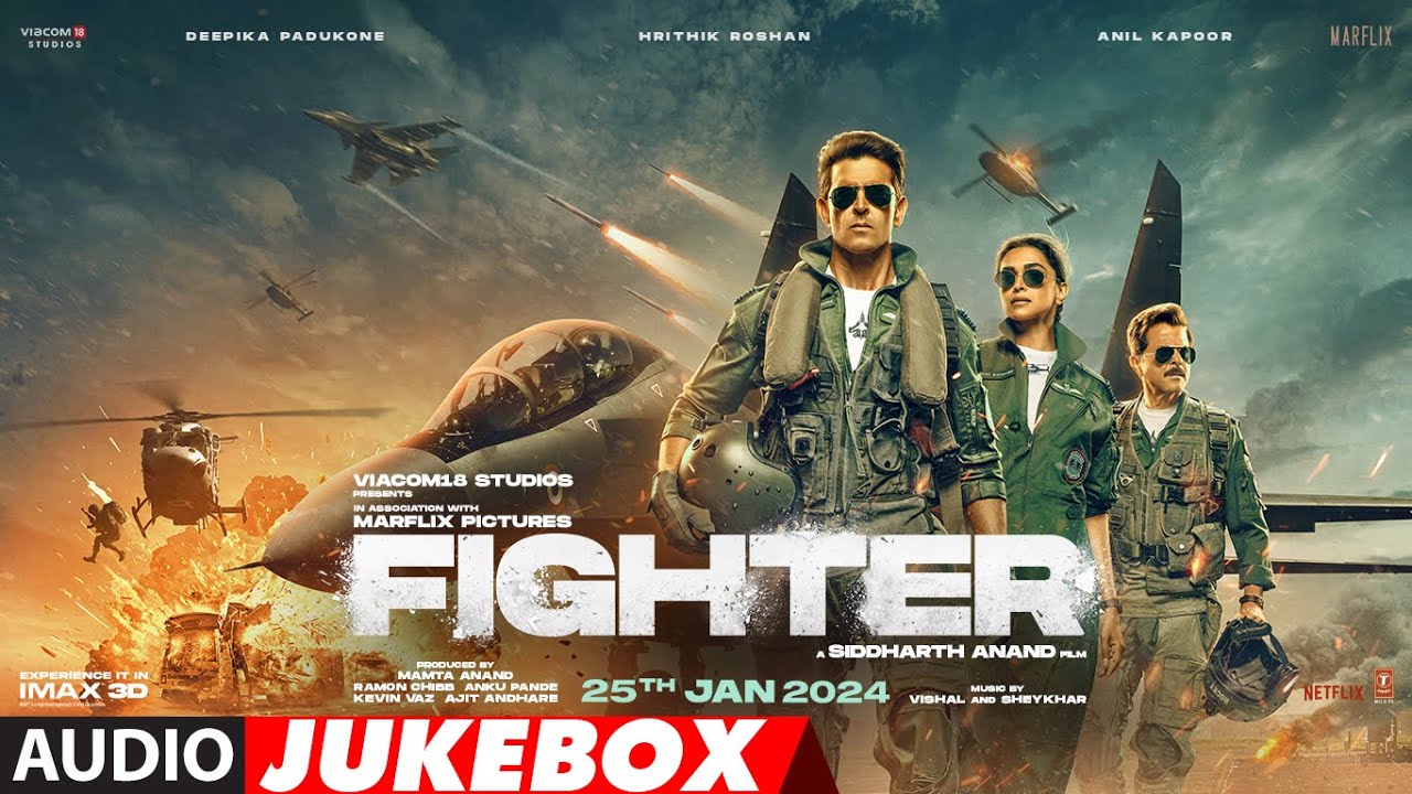 FIGHTER Audio Jukebox Hrithik RoshanDeepika PadukoneAnil Kapoor  Vishal Sheykhar  Siddharth A