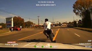 Motorcyclist Pulls Wheelie At Gas Station Then Sparks Insane Police Pursuit