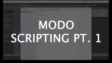 Crash Course Intro to Scripting in Modo pt. 1 - Setting up the Script