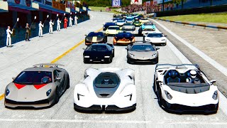 SRT Tomahawk vs Lamborghini Hypercars at Nordschleife
