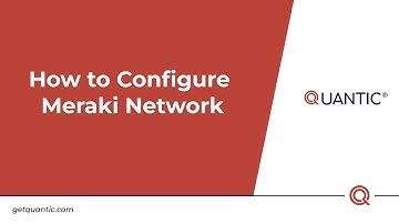 Quantic POS - How to Configure Meraki Network