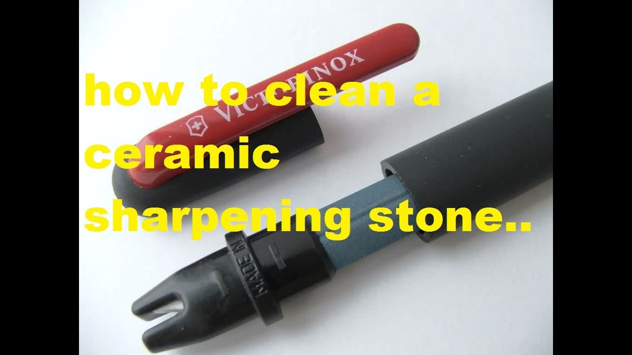 How To Clean A Sharpening Stone victorinox tip 63-how to clean a ceramic sharpening stone - YouTube