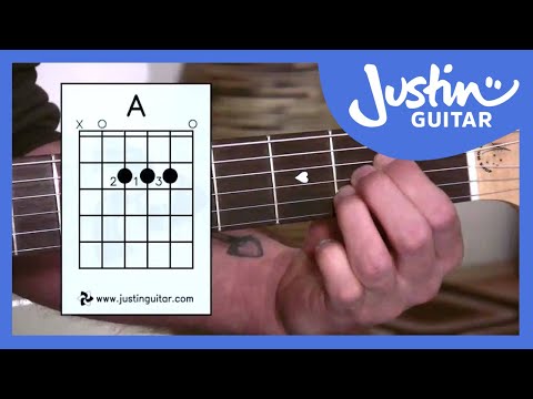 The A Chord (Guitar Lesson BC-112) Guitar for beginners Stage 1