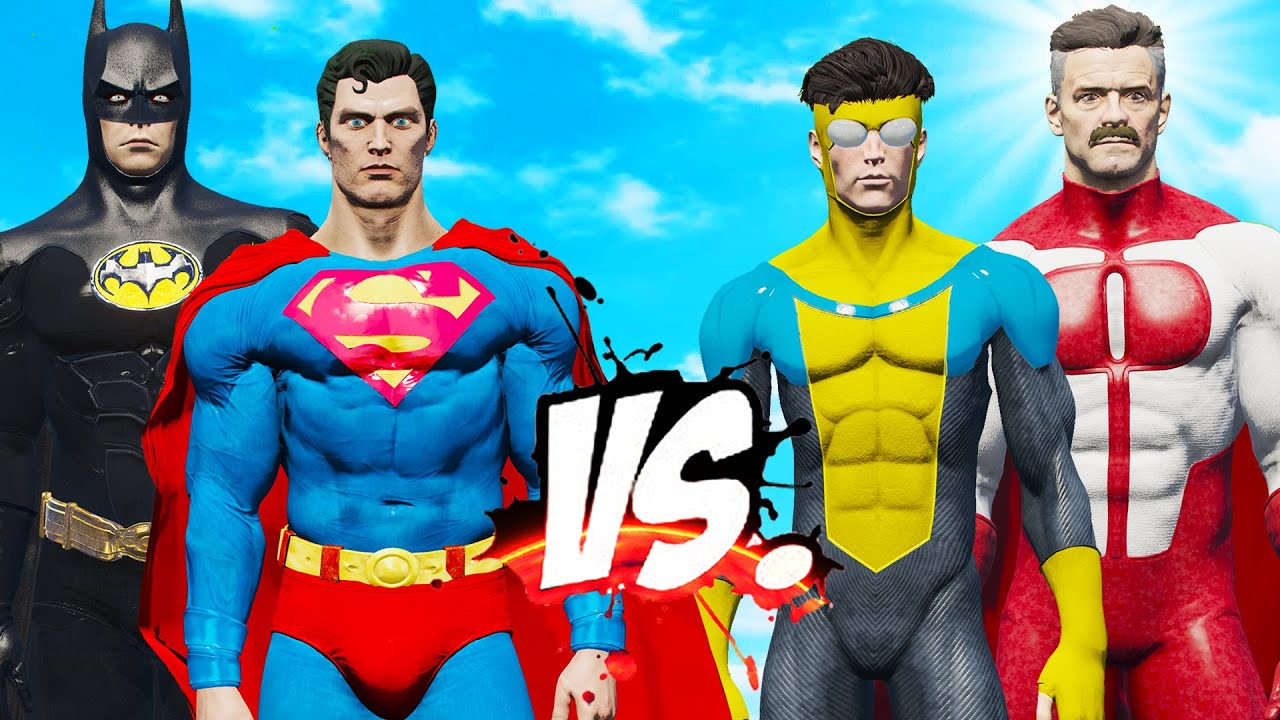 stitch with @SoDivine Batman vs Onni Man #batman #omniman #marvel #dc, Omni Man Vs Superman