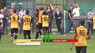 Merstham 3-1 Egham Town | Extended Highlights | 29 Apr 2023