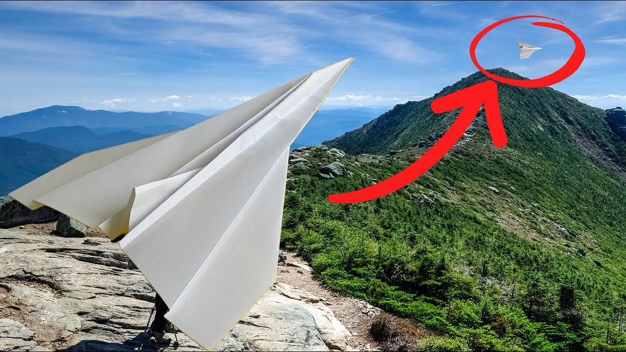 How To Make a Paper Airplane that flies far non stop like a fighter jet ...