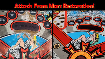 Attack from Mars pinball playfield restoration
