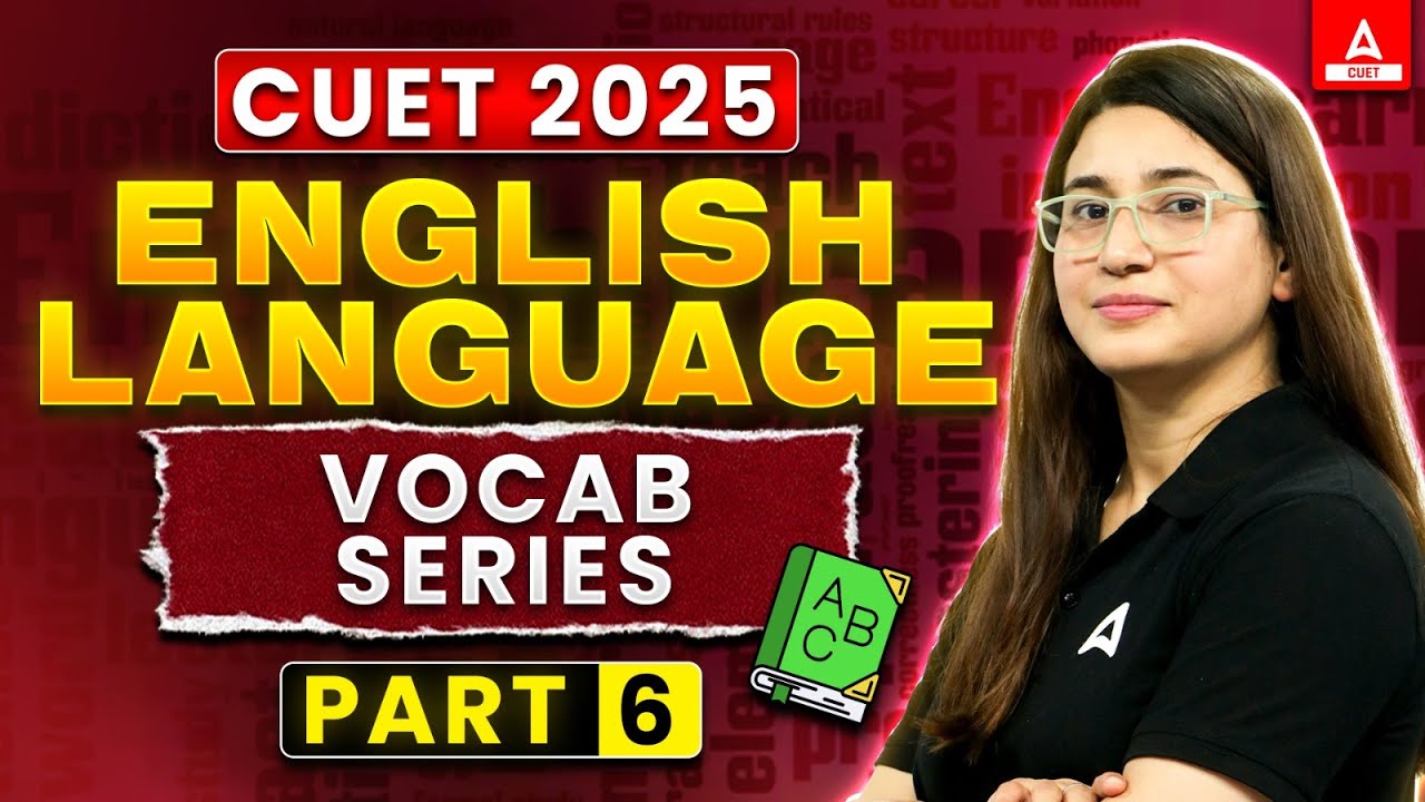 CUET 2025 English | Vocab Series | Part 6 | By Rubaika Ma'am - YouTube