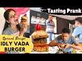 Prank on wife | Idly Vada Burger Recipe in Tamil [NEW TRY] | Sharanyas lifestyle vlogs