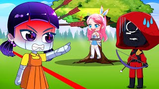 Squid Game Doll x Stupid Pink Soldier Kidnap Anna | Gacha Club | Ppg x Rrb Gacha Life