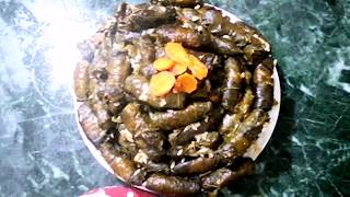 محشي ورق العنب الخطيررررروسر الخلطة الرائعة Stuffing grape leaves