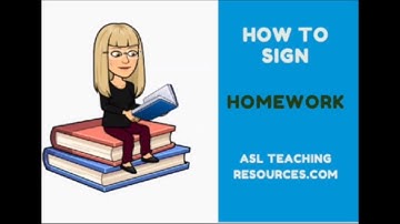 Learn How to Sign the Word Homework