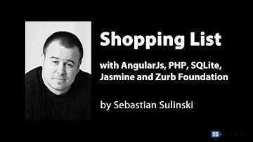 Shopping List with AngularJs, PHP and SQLite