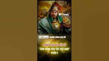 Những câu nói bất hủ của các anh hùng dân tộc Việt Nam (PHẦN 1) #lichsuvietnam #nguocdonglichsu